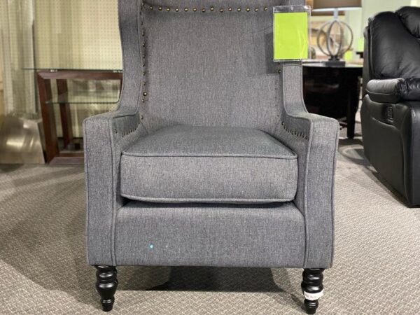 GREY ACCENT CHAIR